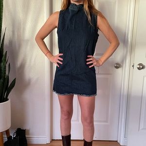 Blue Denim Glamorous Mini Dress